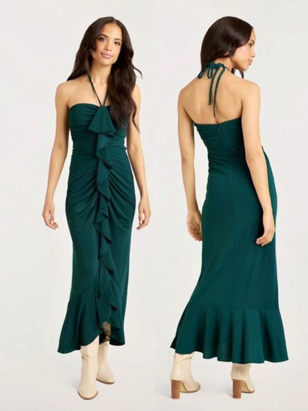 NWT Cinq a  Sept Eilis Dress Size 4 Small Green